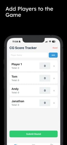 CG Score Tracker screenshot 1